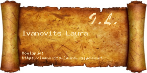 Ivanovits Laura névjegykártya